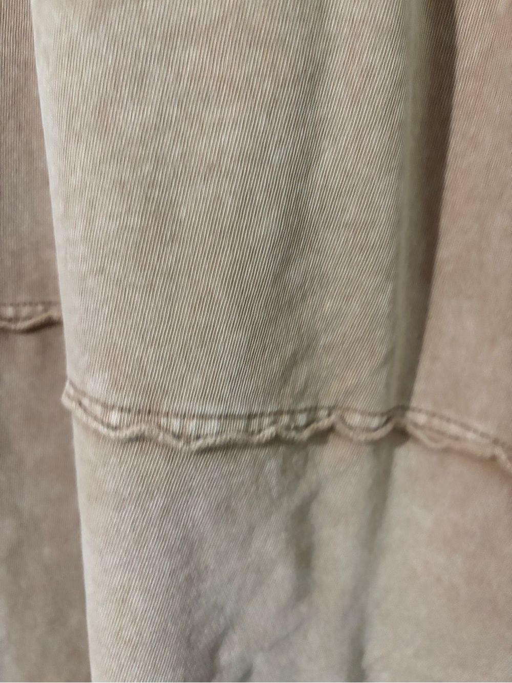 easel Women’s Washed Tan Cargo Drawstring Wide Leg Pants - Picture 6 of 9
